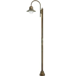 270 cm høj Felizia stolpelampe i antik messing^Moretti Luce Sale