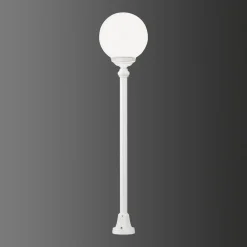 LCD 1132 gadelampe med kugleskærm, hvid