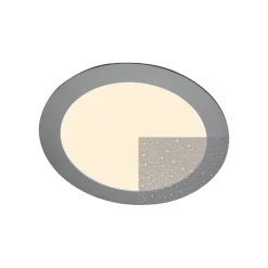 Heitronic 27636 LED-indbygningspanel, flad, rund, 12 W