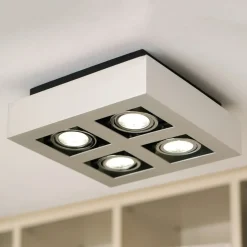 EGLO Spotlights>4 lyskilder LED-loftlampe Loke