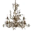 8 lyskilder Lysekrone Almandite i florentinsk stil^Searchlight Outlet