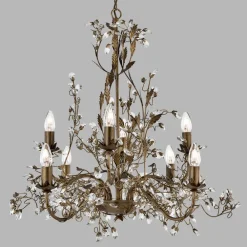 8 lyskilder Lysekrone Almandite i florentinsk stil^Searchlight Outlet