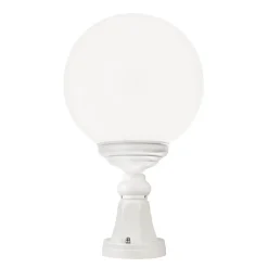 LCD Sokkellamper>1131 sokkellampe med kugleskærm, hvid