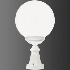 LCD Sokkellamper>1131 sokkellampe med kugleskærm, hvid