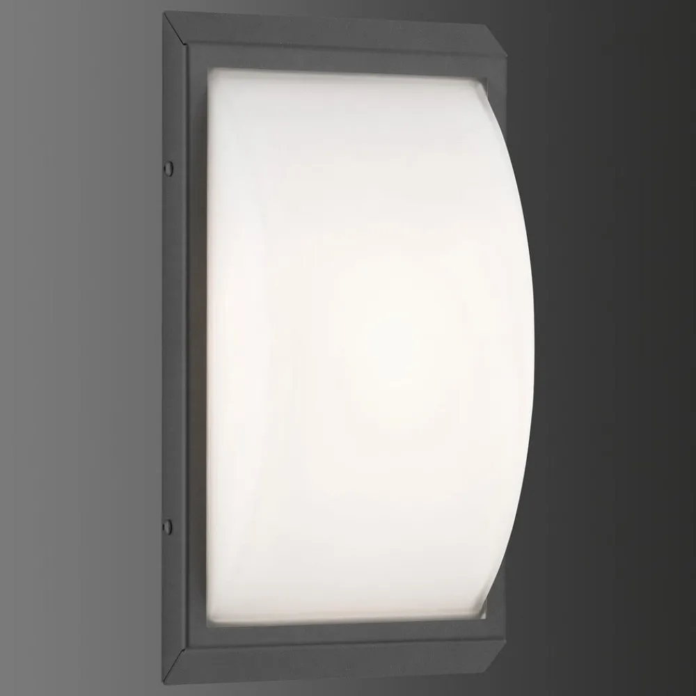 LCD Væglampe Med Sensor>053 udendørs LED-væglampe bevægelsessensor, grafit