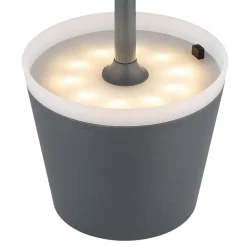 Globo 36637A solcelle-bordlampe, IP44, antracit