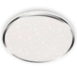 Briloner Acorus LED-loftslampe, IP44, stjernedekor, Ø 33 cm
