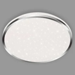 Briloner Acorus LED-loftslampe, IP44, stjernedekor, Ø 33 cm