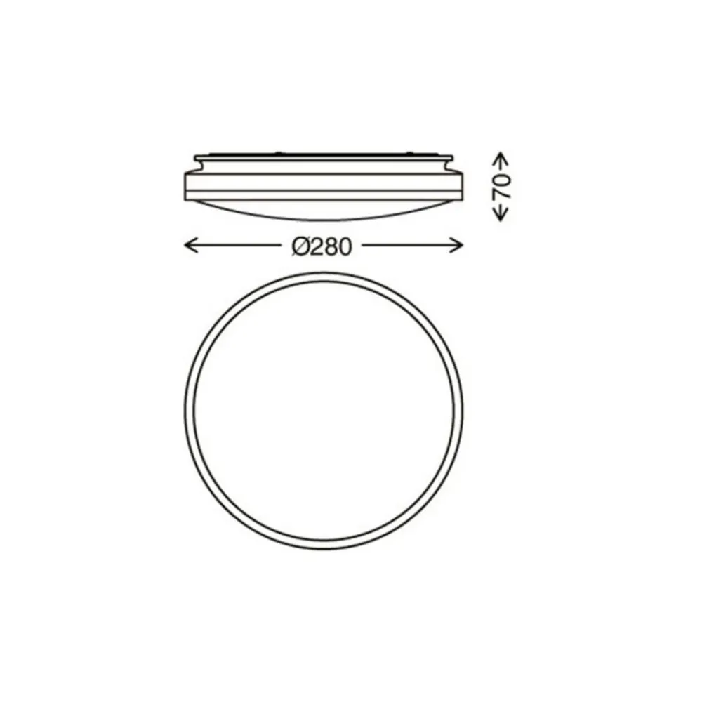Briloner Loftlamper|Loftlamper>Acorus LED-loftslampe, IP44, stjernedekor, Ø 28 cm