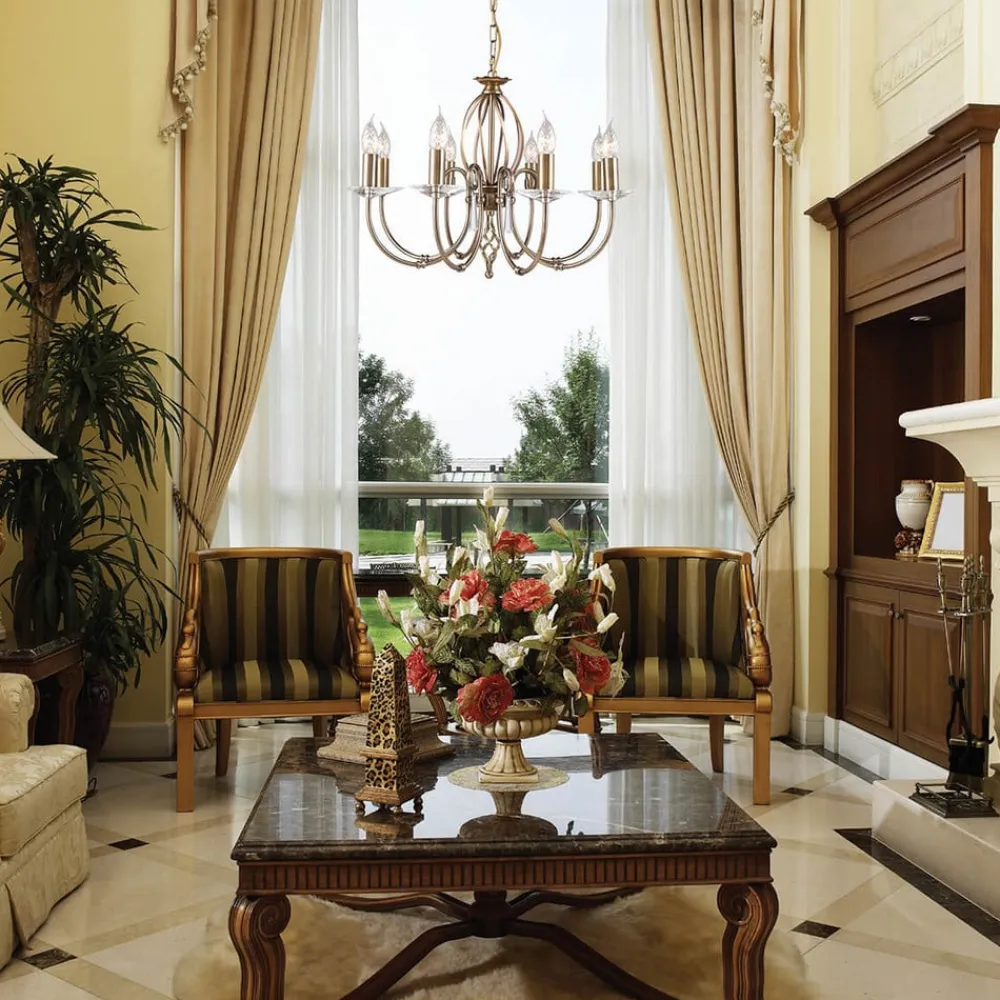 Aegean lysekrone, 8 lyskilder^Elstead Outlet