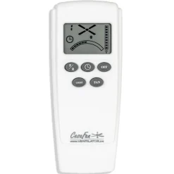 CasaFan Aeroplan Eco loftventilator, krom, lyst træ