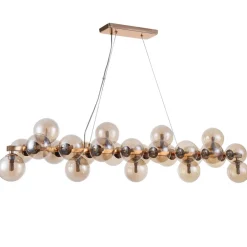 Maytoni Pendellamper|Pendellamper>Aflang Dallas hængelampe, guldfarvet