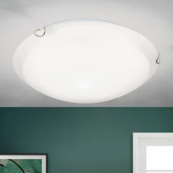 Agada loftslampe, opalglas, krom, 30 cm^ORION Best