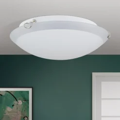 Agada loftslampe, opalglas, krom, 30 cm^ORION Best