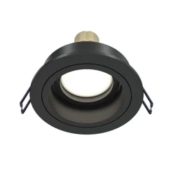 Maytoni Akron indbygningslampe, justerbar, rund, sort