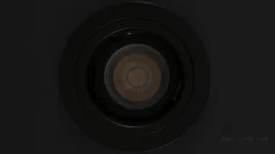 Maytoni Akron indbygningslampe, justerbar, rund, sort