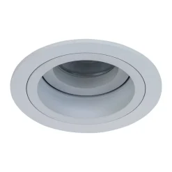 Maytoni Akron indbygningslampe, justerbar, rund, hvid