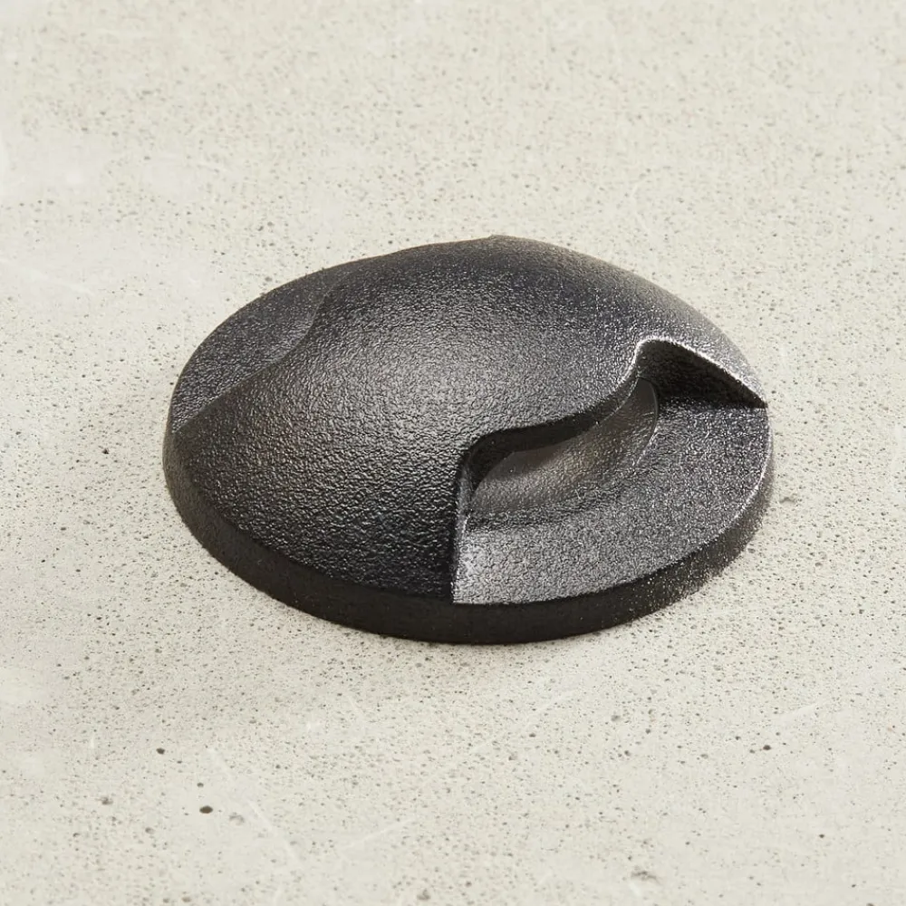 Fumagalli Nedgravet Udebelysning|Udendørs Spot>Aldo 2L LED indbygningslampe, sort/klar 3.000 K