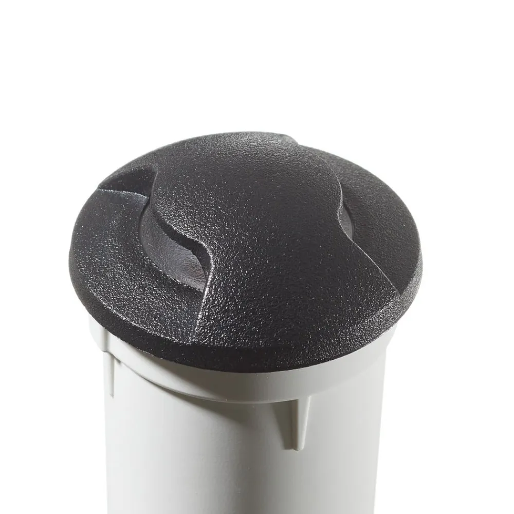 Fumagalli Nedgravet Udebelysning|Udendørs Spot>Aldo 2L LED indbygningslampe, sort/klar 3.000 K