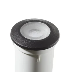 Aldo LED indbygningslampe, rund sort/klar 3.000 K^Fumagalli Discount