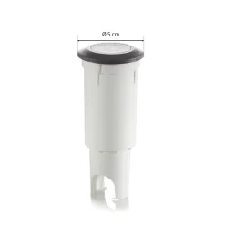 Aldo LED indbygningslampe, rund sort/klar 3.000 K^Fumagalli Discount