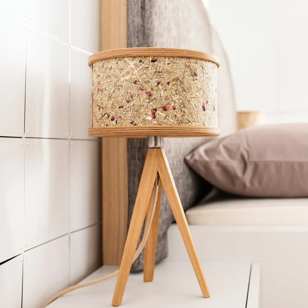 Almut von Wildheim ALMUT 2610 bordlampe, hø med røde rosenblade