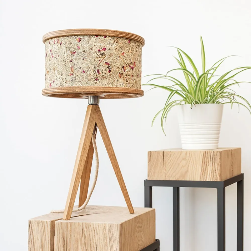 Almut von Wildheim ALMUT 2610 bordlampe, hø med røde rosenblade