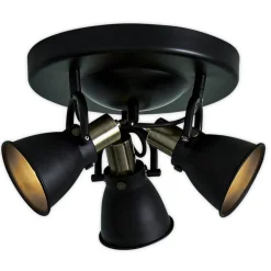 Markslöjd Alton loftlampe i sort, justerbare spot