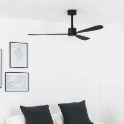 Amelia loftventilator, DC-motor 3 vinger, sort^FARO BARCELONA Discount