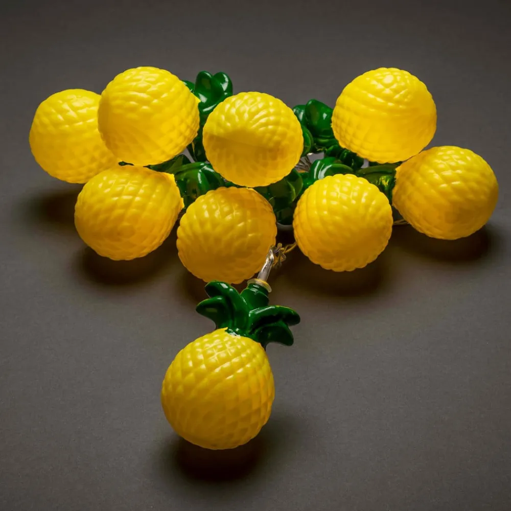 Konstsmide Season Dekorationsbelysning>Ananas LED-lyskæde, batteridrevet