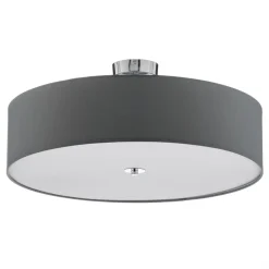 Brilliant Andria loftslampe i tekstil, 60 cm, lysegrå