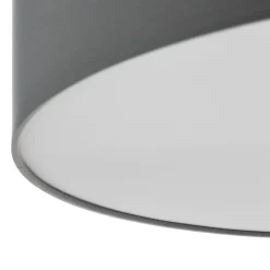 Brilliant Andria loftslampe i tekstil, 60 cm, lysegrå