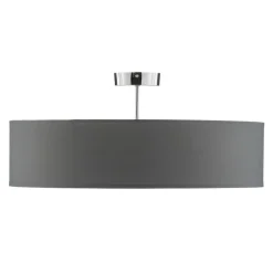 Brilliant Andria loftslampe i tekstil, 60 cm, lysegrå