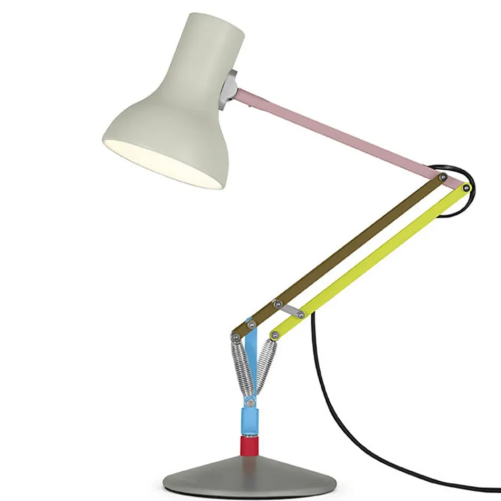 Anglepoise bordlampe Type 75 Mini, lysegrå, 70 cm