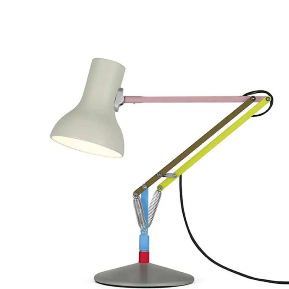 Anglepoise bordlampe Type 75 Mini, lysegrå, 70 cm
