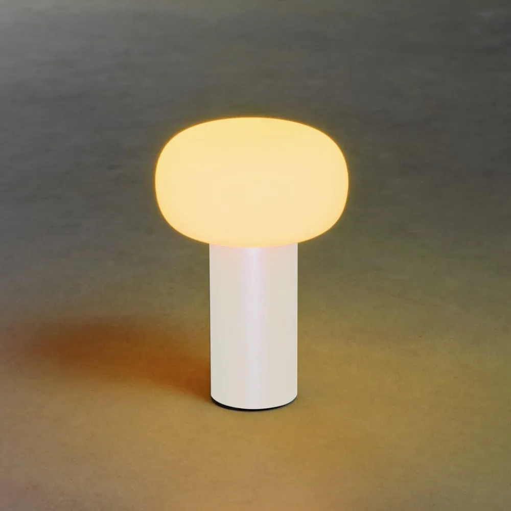 Konstsmide Dekorationsbelysning|Terrassebelysning>Antibes LED-bordlampe, IP54, batteri, RGBW, hvid