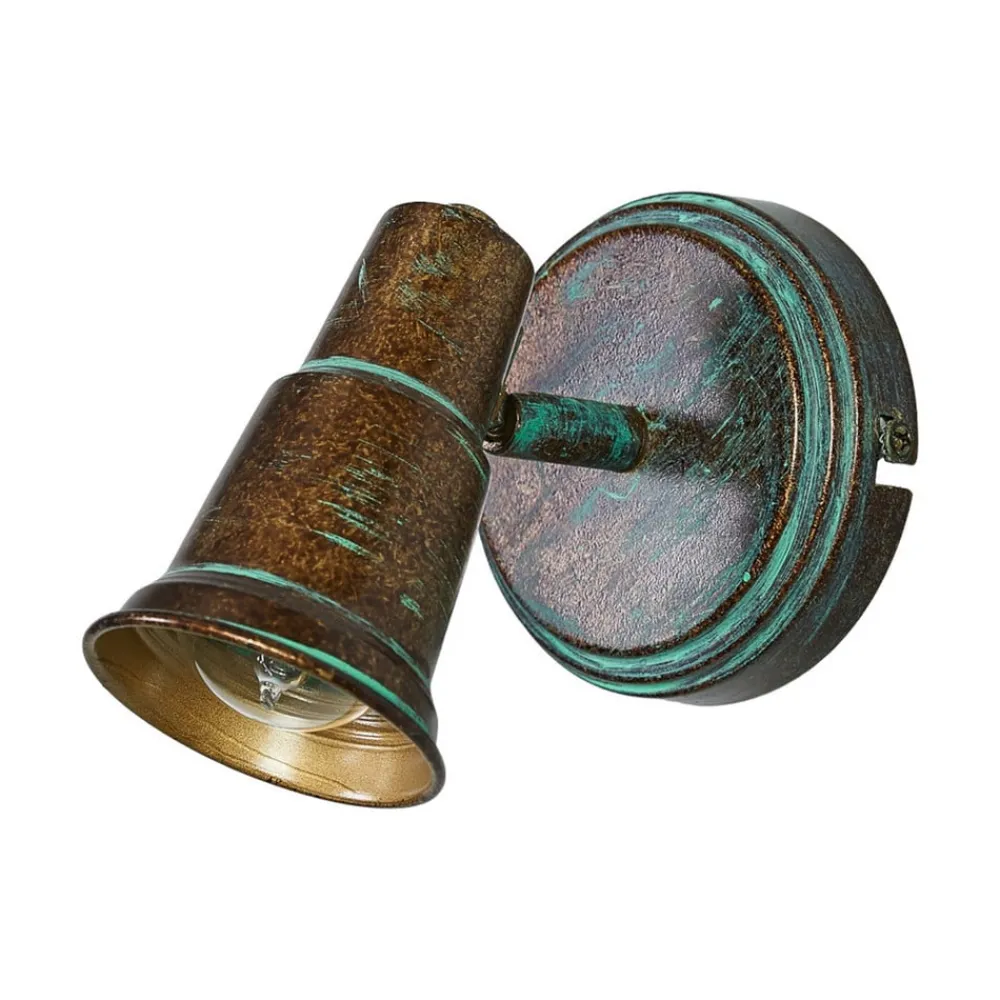 Lindby Væglamper|Spotlights>Antik spot Arielle, spanskgrønt