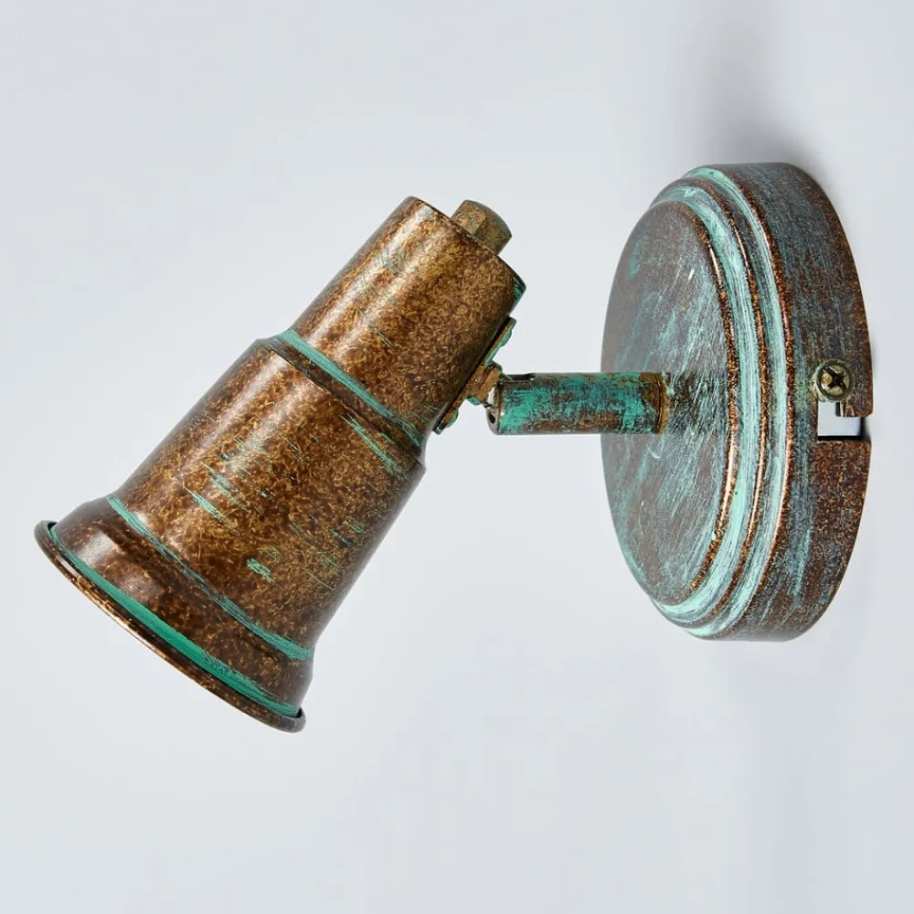 Lindby Væglamper|Spotlights>Antik spot Arielle, spanskgrønt