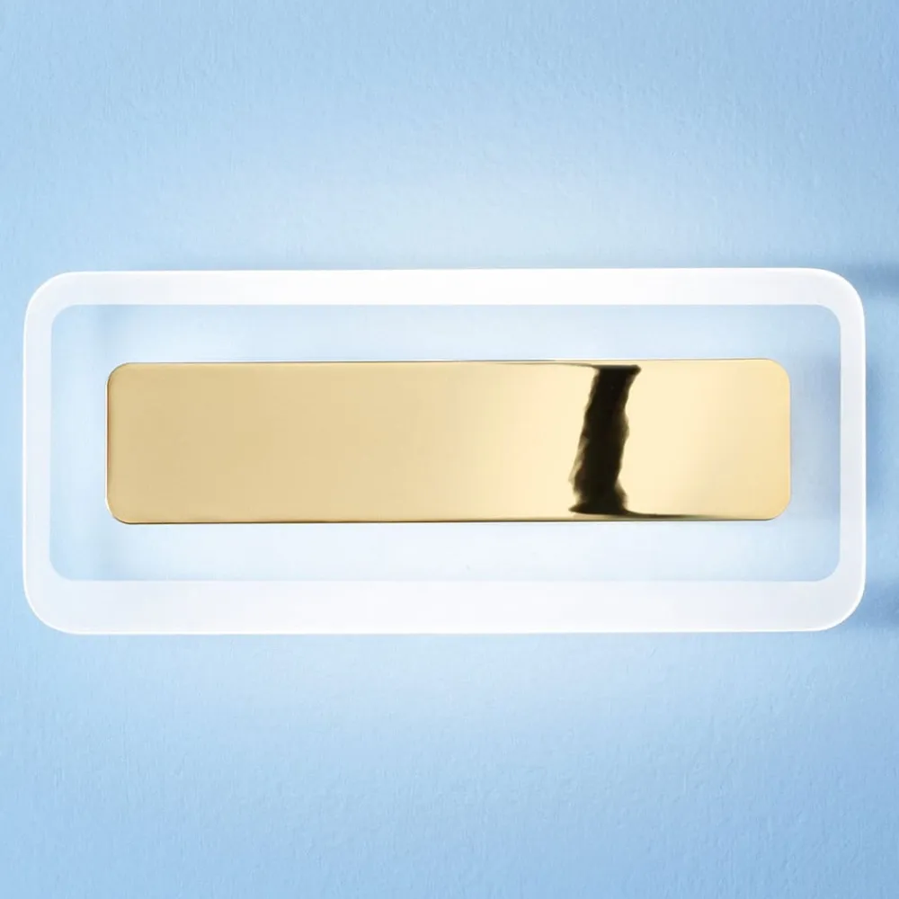 Linea Light Antille LED-væglampe, gylden, 31,4 cm