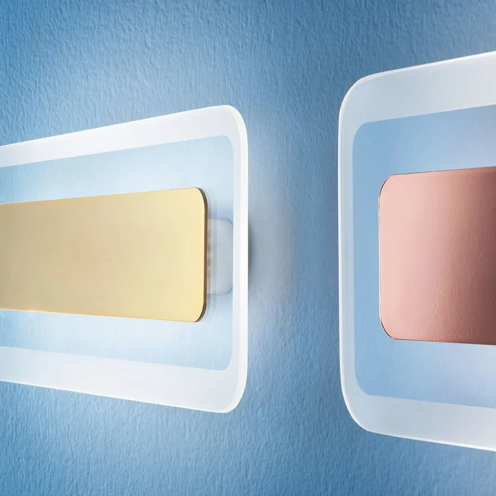 Linea Light Antille LED-væglampe, gylden, 31,4 cm