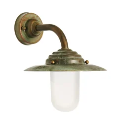 Moretti Luce Antique væglampe, højde 26 cm, antik-kobber