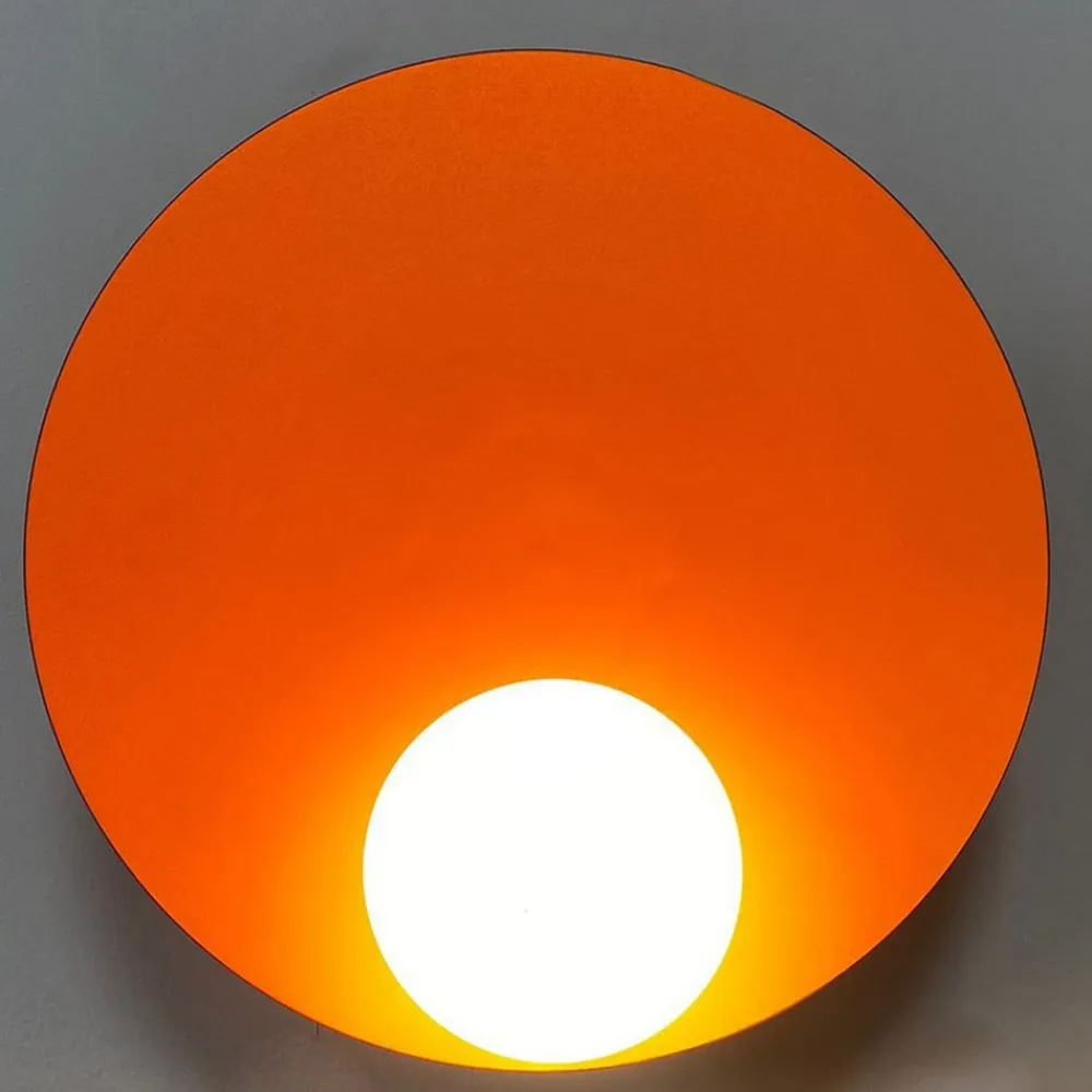 ROYALTECH Væglamper|Væglamper>Aphrodite væglampe, orange, Ø 33 cm, metal, G9