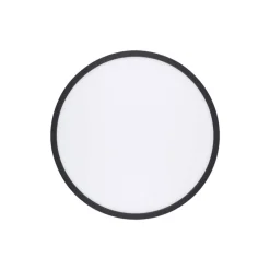 TK Lighting Aqua LED-panel, Ø 40 cm, sort, metal/plast, CCT dæmpbar