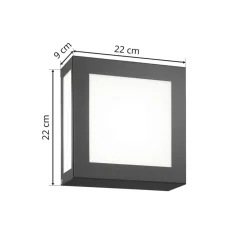 CMD Aqua Legendo Mini ud. væglampe, sensor antracit