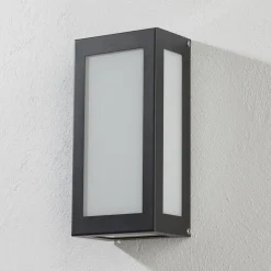 CMD Aqua Rain udendørs LED-væglampe, sensor, antracit