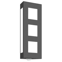 Aqua Trilo udend. væglampe, bevæg.sensor, antracit^CMD