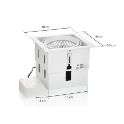 Adin LED-indbygningslampe, 4.000K, 25,9W, hvid^Arcchio