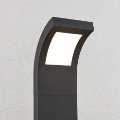 Arcchio Advik LED-vejlampe, 100 cm, antracit, metal, IP65