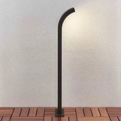 Arcchio Advik LED-vejlampe, 100 cm, antracit, metal, IP65