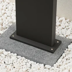 Arcchio Advik LED-vejlampe, 100 cm, antracit, metal, IP65